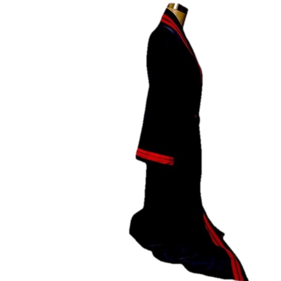 Christian Dior Navy and Red Men's Robe smoking jacket - Picture 5 of 15